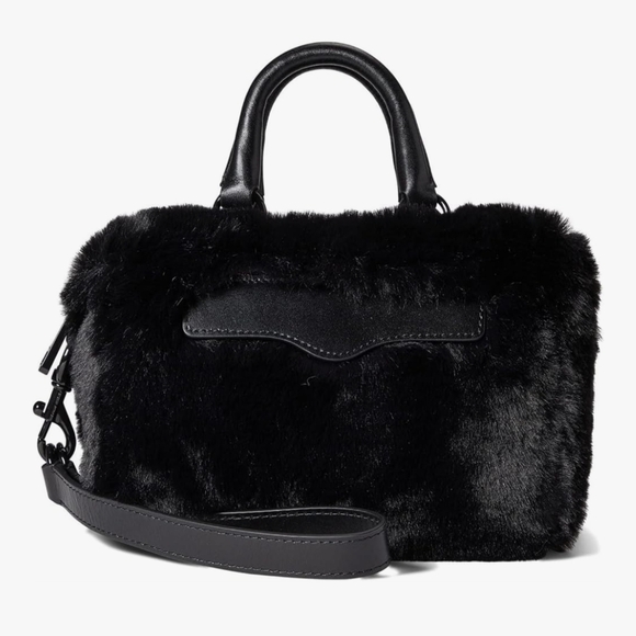 Rebecca Minkoff Handbags - Black Faux Fur Handbag